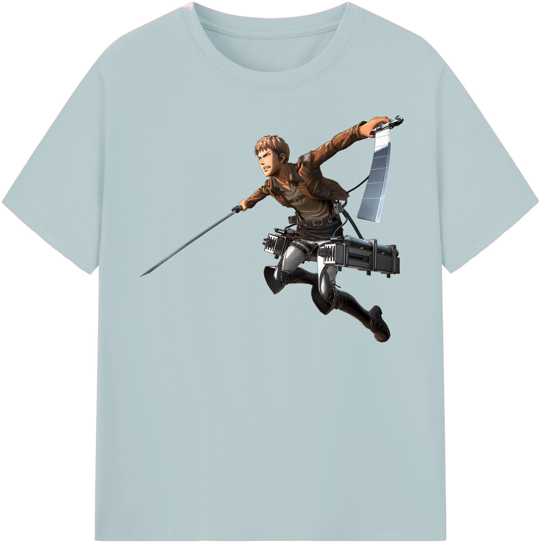 （画像用） 進撃の巨人 ジャン・キルシュタイン Attack on Titan Jean Kirstein 綿100％半袖Tシャツ（フロントプリント）
